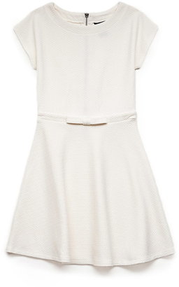 Forever 21 girls Textured A-Line Bow Dress (Kids)