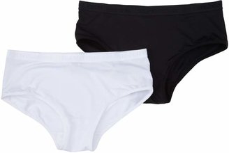 Dim Girl's POCKET MICRO - LOT 2 SHORTIES Knickers - White - White - 16 years (Brand size: 16 ans)