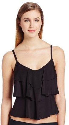 Kenneth Cole Reaction Women's V-Shaped Tiered Tankini