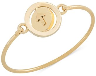 Carolee Gold-Tone Word Play Stand Up Spinning Charm Bangle Bracelet - Benefits Stand Up To Cancer®