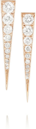 Anita Ko Dagger 18-karat rose gold diamond earrings