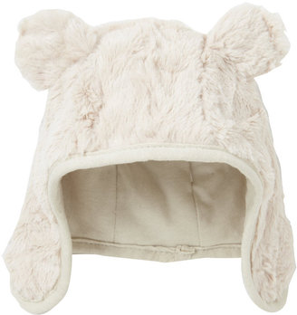Mothercare Stone Furry Bear Hat