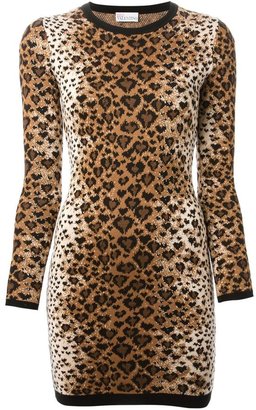 RED Valentino leopard print dress