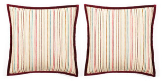 S/2 Stripes 20x20 Cotton Pillows, Multi