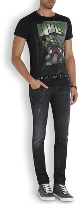 Philipp Plein Superheroes black cotton T-shirt