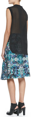 Nanette Lepore Foul Play Pleated Floral-Print Skirt