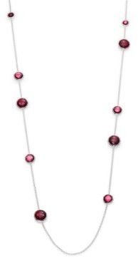 Ippolita Wonderland Harlow Mother-Of-Pearl, Clear Quartz & Sterling Silver Lollipop Doublet Station Necklace
