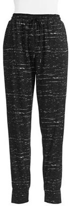 DKNY Dknyc Drawstring Ankle Cuffed Pants-BLACK-X-Small