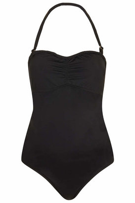 Topshop Maternity swimsuit with plait detailing and ruching at side seams, designed to accommodate the bump. 82% polyamide, 18% elastane. machine washable.