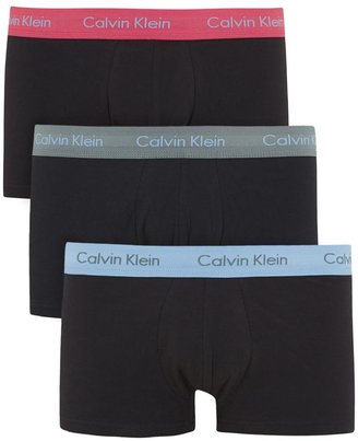 Calvin Klein Black stretch cotton trunks - three pack