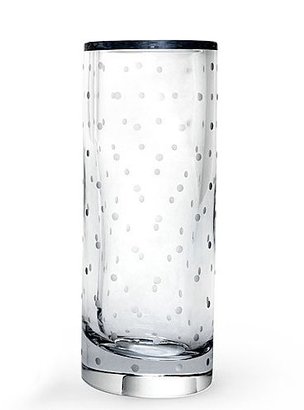 Kate Spade Larabee Dot Crystal Cylinder Vase, 10"