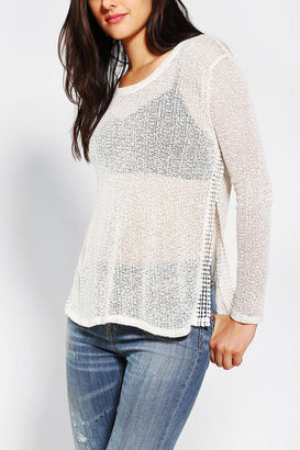 Urban Outfitters Staring At Stars Crochet Crochet-Slit Sweater