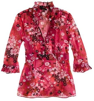 J.Crew Tall cherry-blossom Frances blouse