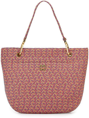 Eric Javits Squishee Clip II Tote Bag, Pink/Multi