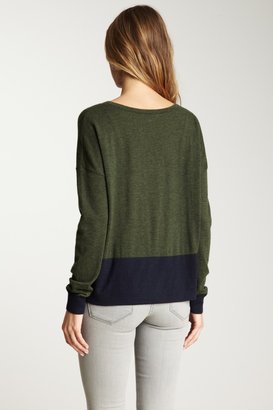 Autumn Cashmere Boxy Colorblock Cashmere Sweater