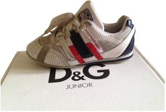 D&G 1024 D&G White Leather Trainers