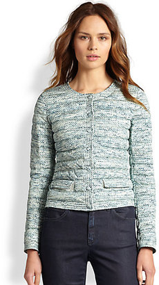 Armani Collezioni Quilted Down Print Jacket