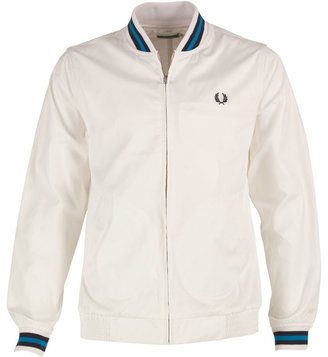 Fred Perry Mens Tennis Bomber Jacket White