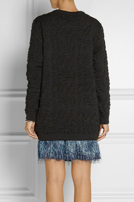 Julien David Textured wool-blend sweater