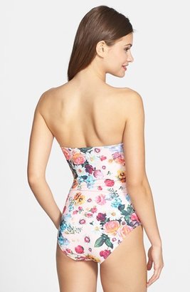 Ted Baker 'Saskey Oil Painting' Scallop Underwire One-Piece Swimsuit