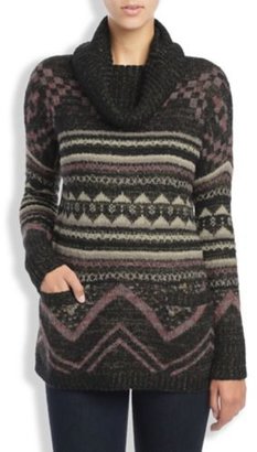 Lucky Brand Graphic Cowl Pullover