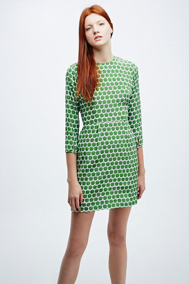Peter Jensen Demi Apple Print Dress in Green