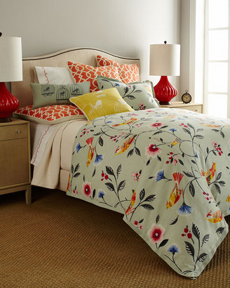 Horchow French Laundry Home "Bianca" Bird Bed Linens