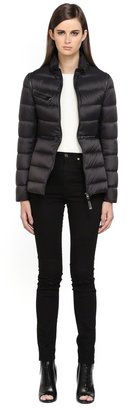 Mackage Irma-F4 Black Light Winter Down Jacket With Leather Trims