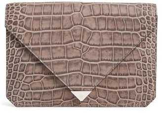 Alexander Wang 'Prisma' Croc Embossed Leather Clutch