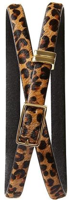 Banana Republic Leopard Haircalf Skinny Belt
