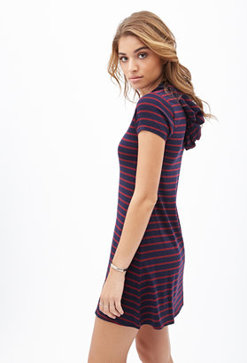 Forever 21 Striped Hooded Dress