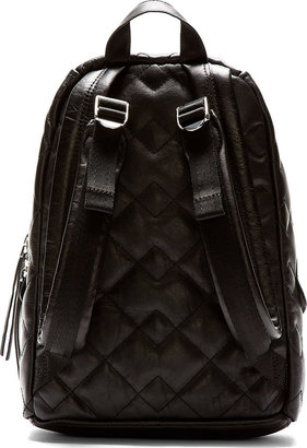 Marc by Marc Jacobs Black Quilted Leather Domo Biker Backpack