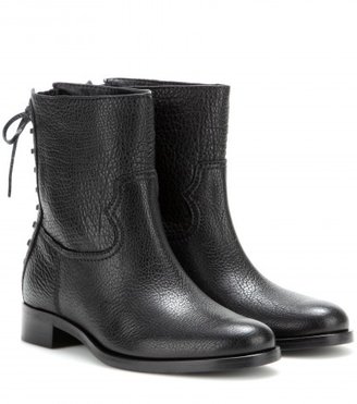 Miu Miu Textured Leather Boots