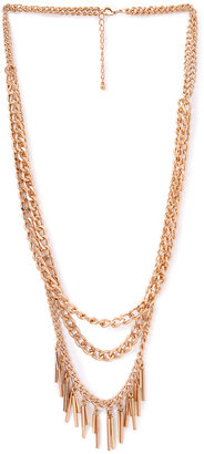 Forever 21 Layered Chain Matchstick Necklace