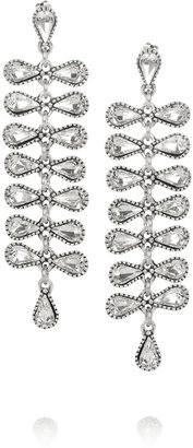 Philippe Audibert Donna silver-plated Swarovski crystal drop earrings