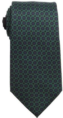 Valentino blue and green spotted silk tie