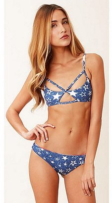 Blue Life Stars and Stripes Triangle Top in Stars