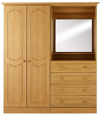 Consort Furniture Limited Hudson Small 2-Door Combi Robe