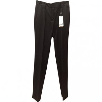 D&G 1024 D&G Black Wool Trousers