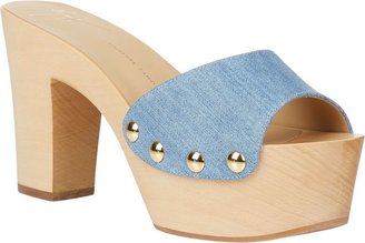 Giuseppe Zanotti Platform-Heel Clogs-Blue