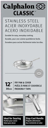 Calphalon Classic 12 Stainless Steel Omelette Pan with Lid