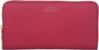 Smythson Panama Large Zip Wallet
