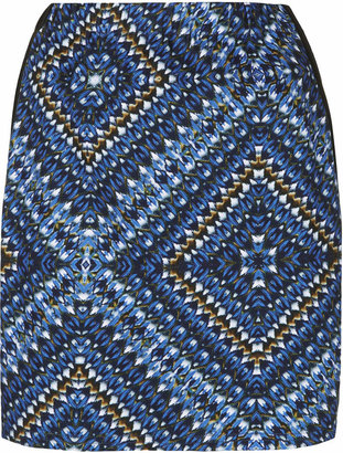 Annie Greenabelle **Blue Tribal Centre Panelled Skirt