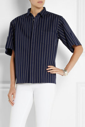 Toga Striped cotton-twill shirt