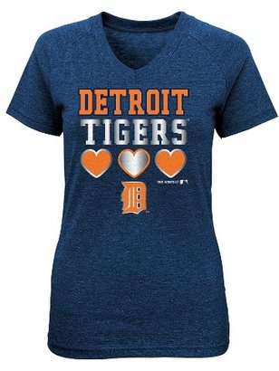 MLB Detroit Tigers Girls Raglan Shirt Multicolor