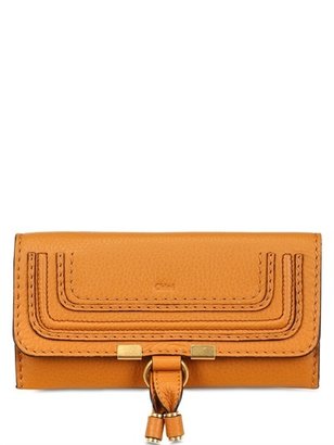Chloé Marcie Textured Leather Long Wallet