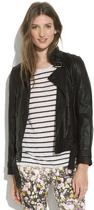Madewell Belted Leather Bomber