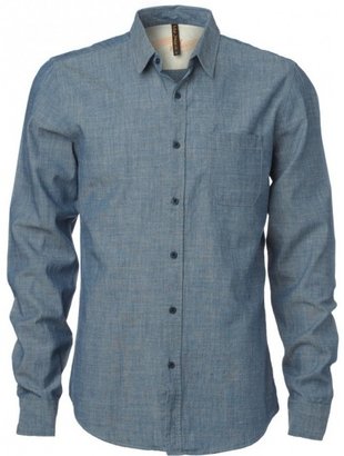 Nudie Jeans Shirt, Denim Blue Chambray Shirt 140045