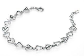 Fiorelli Silver Silver triangle cz bracelet