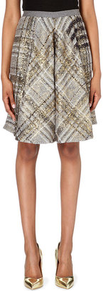 Thom Browne Tweed Wool-Cashmere Skirt - for Women